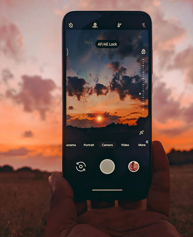 Настройка телефона для красивой фотографии
