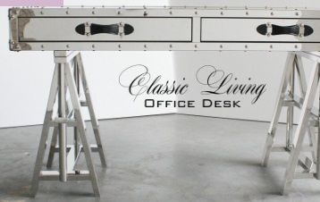 Стол письменный с заклепками фабрики Classic Living, 145*78*60 см
