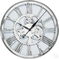 Часы Classic Living, модель Gear Wall Clock на батарейке, алюминий