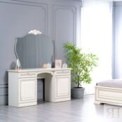 Модульная спальня Инканто, цвет Ваниль + патина с серебром