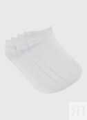 Базовые носки-сникерсы, 5 пар, Белый O`Stin