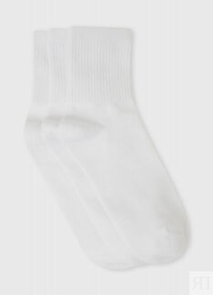 Базовые носки, 3 пары, Белый O`Stin