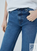 Расклешённые джинсы с боковыми разрезами, Синий O`Stin