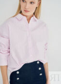 Рубашка из хлопка Oxford, Розовый O`Stin