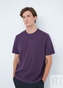Базовая футболка из плотного хлопка, Фиолетовый O`Stin