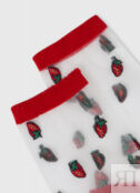 Прозрачные носки с рисунком, Красный O`Stin