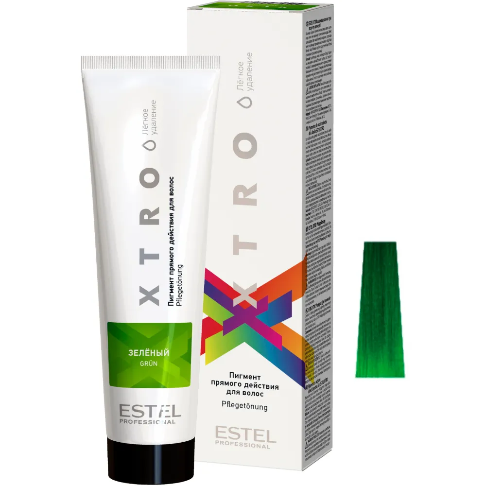 ESTEL PROFESSIONAL Пигмент прямого действия для волос, зеленый / XTRO WHITE EX/NG фото 1