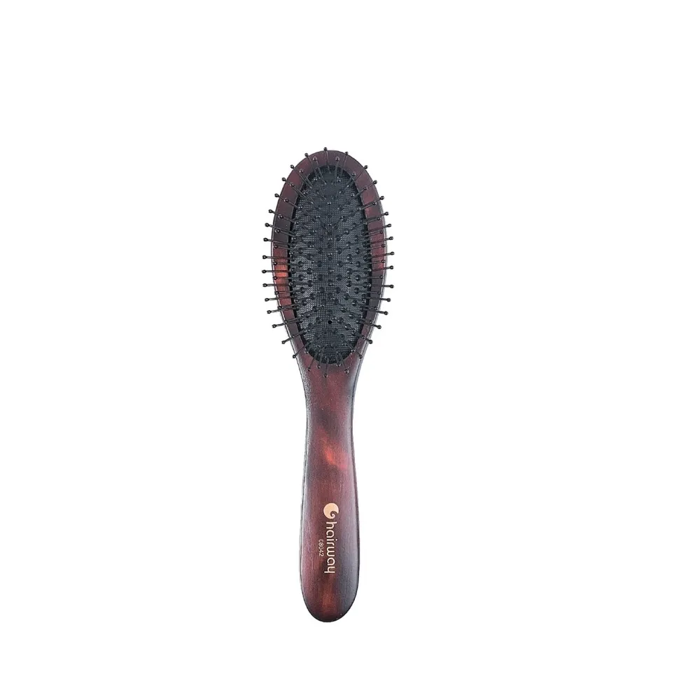 HAIRWAY Щетка Choco массажная, металлические штифты, 9 рядов HAIRWAY 08042 фото 1