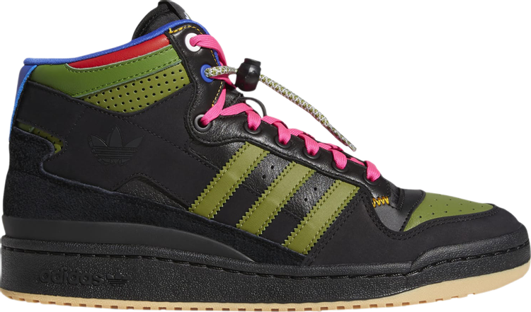 Кроссовки Adidas Hebru Brantley x Forum Mid RT 'Frogboy', черный GZ4396 | Black фото 1