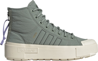 Кроссовки Adidas Wmns Nizza Bonega X 'Silver Green Light Purple', зеленый