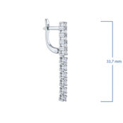 Серьги из белого золота э4712сг07190510_white ЭПЛ Даймонд э4712сг07190510_w 8700000438972 фото 2