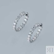 Серьги из белого золота э4712сг09200957_white ЭПЛ Даймонд э4712сг09200957_w 8700000872691 фото 4