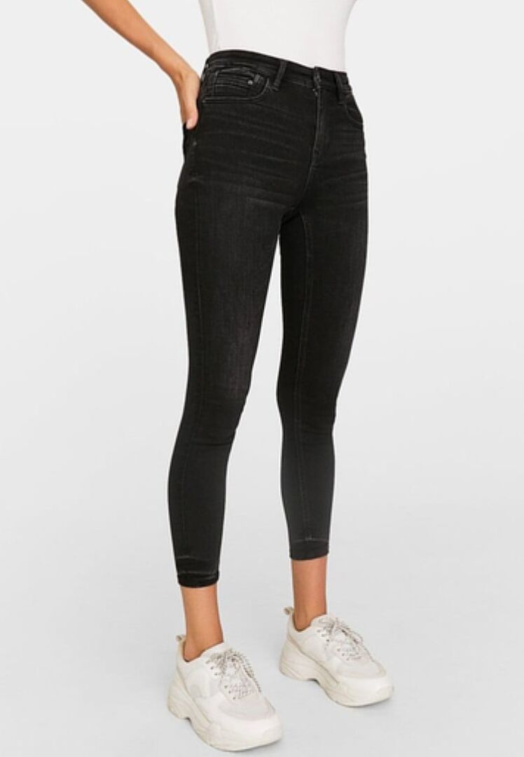 Джинсы Skinny Fit Stradivarius, черный STH21N059-Q11 | black фото 1