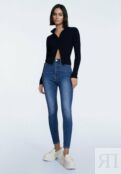 Джинсы Skinny Fit Stradivarius, синий STH21N0GM-K11 | blue denim фото 2