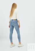 Джинсы Skinny Fit Stradivarius, синий STH21N0E4-K11 | neon blue фото 3