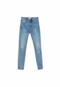 Джинсы Skinny Fit Stradivarius, синий STH21N0E4-K11 | neon blue фото 5