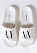 Шлепанцы Armani Exchange, белый ARC11A00H-A11 | white фото 2