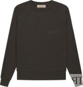 Толстовка Fear of God Essentials Raglan Crewneck 'Off Black', черный 192SU222045F | Black фото 1