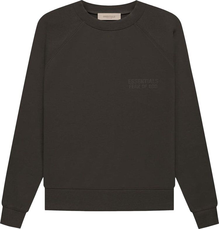 Толстовка Fear of God Essentials Raglan Crewneck 'Off Black', черный 192SU222045F | Black фото 1