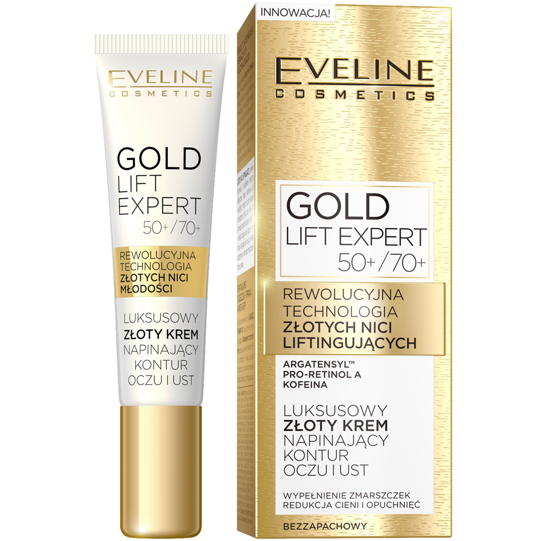 Eveline Cosmetics Gold Lift Expert крем для подтяжки контура глаз и губ 50+ 000000000000312699 фото 1