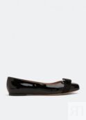 Балетки FERRAGAMO Varina ballet flats, черный 01A181-574556 | Black фото 1