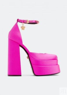 Туфли VERSACE Medusa Aevitas platform pumps, розовый