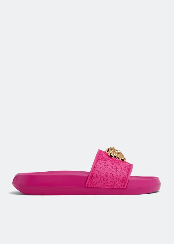 Шлепанцы VERSACE Medusa slides, розовый 1009461-DGOM8-1P86V | Pink фото 1