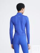 Толстовка Calvin Klein Performance Seamless Mock Neck, синий