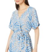 Платье NIC+ZOE, Palm Dot Dress 9716341 | Blue Multi фото 3