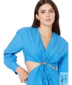 Платье MANGO, Brown Dress 9824474 | Medium Blue фото 3