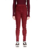 Леггинсы Sanctuary, Runway Faux Suede Leggings with Functional Pockets 9459745 | Dark Cherry фото 1