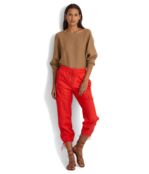 Брюки карго LAUREN Ralph Lauren, Cropped Cotton-Blend Cargo Pants