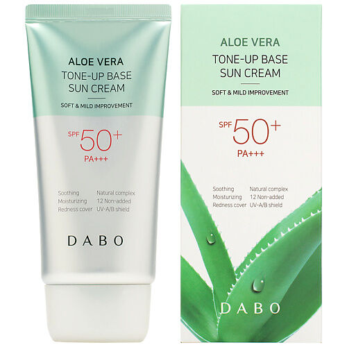 DABO Крем для лица солнцезащитный с тонирующим эффектом с алоэ вера SPF50+ DBO000085 фото 1