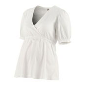 Блузка для периода беременности из трикотажа джерси с вышивкой  L белый