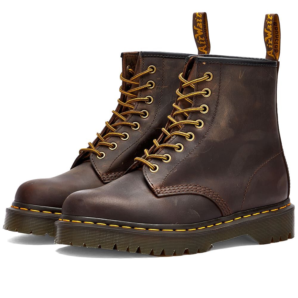 Ботинки Dr. Martens 1460 Bex 8 Eye Boot 27894201 | Dark Brown Crazy Horse фото 1
