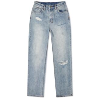 Джинсы Ksubi Playback Distressed Relaxed Straight High Rise Jeans