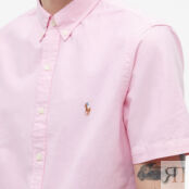 Рубашка Polo Ralph Lauren Short Sleeve Oxford Button Down Shirt 710787736002 | New Rose фото 4