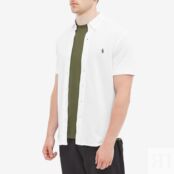 Рубашка Polo Ralph Lauren Short Sleeve Pique Button Down Shirt 710798291002 | White фото 2