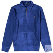 Толстовка Polo Ralph Lauren Cord Half Zip 710877155001 | Harrison Blue фото 1