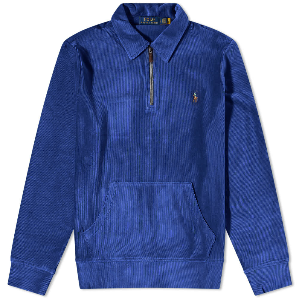 Толстовка Polo Ralph Lauren Cord Half Zip 710877155001 | Harrison Blue фото 1