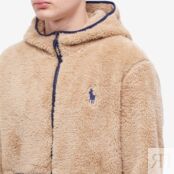 Толстовка Polo Ralph Lauren Hooded Pile Fleece 710880752003 | Vintage Khaki & Newport Navy фото 5