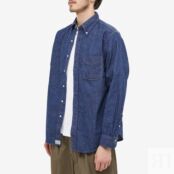 Рубашка orSlow Button Down Denim Shirt 01-8012-81 | One Wash фото 3