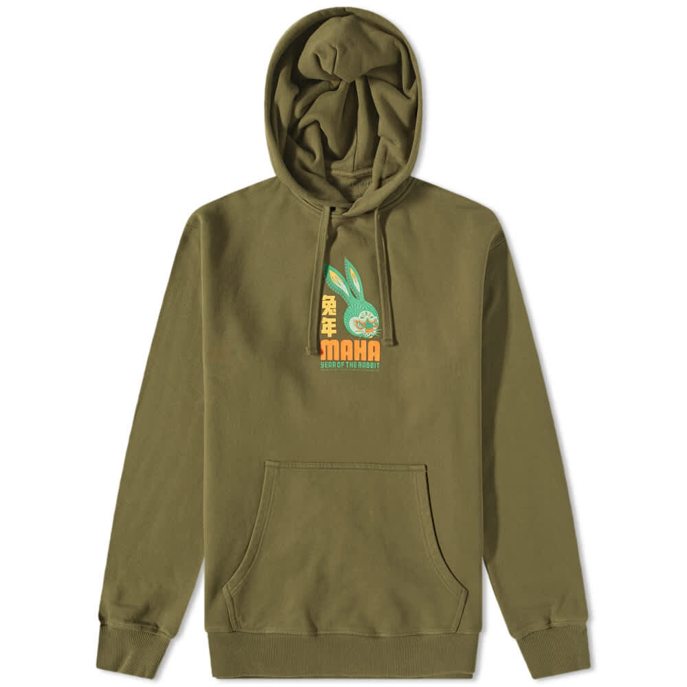 Толстовка Maharishi Lunar Year of The Rabbit Hoody 1003-OL | Olive фото 1