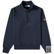 Толстовка Stone Island Garment Dyed Half Zip Sweat 101561951-A0020 | Navy фото 1