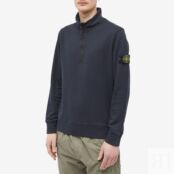 Толстовка Stone Island Garment Dyed Half Zip Sweat 101561951-A0020 | Navy фото 2