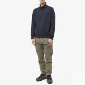 Толстовка Stone Island Garment Dyed Half Zip Sweat 101561951-A0020 | Navy фото 5