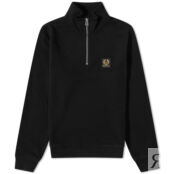 Толстовка Belstaff Patch Quarter Zip Sweat 103001-BLACK | Black фото 1