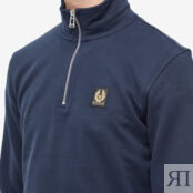 Толстовка Belstaff Patch Quarter Zip Sweat 103001-DKINK | Dark Ink фото 2