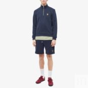 Толстовка Belstaff Patch Quarter Zip Sweat 103001-DKINK | Dark Ink фото 5