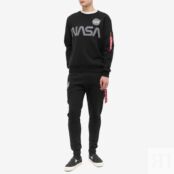 Толстовка Alpha Industries NASA Reflective Crew Sweat 178309-03 | Black фото 5